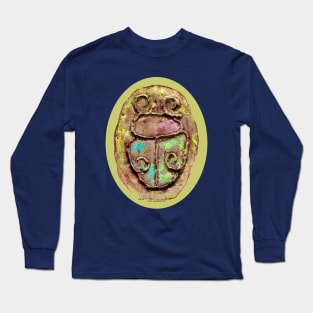 HE bug on yellow oval Long Sleeve T-Shirt